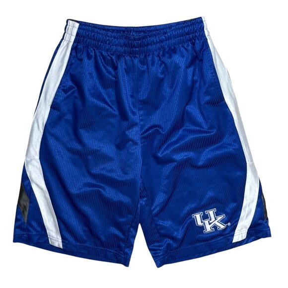 VTG Men's Stadium Athletic Basketball Shorts UK Kentucky Blue White Size S Small - Picture 1 of 7